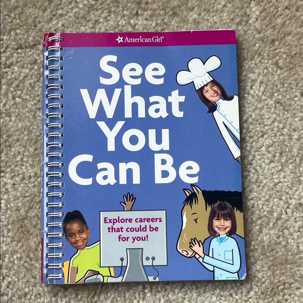 American Girl See What You Can Be Book - Blue and Pink